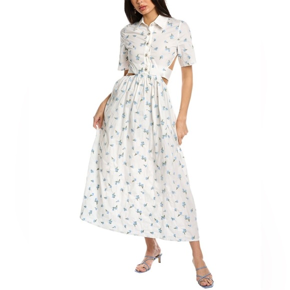 NWT Dream Sister Jane Lapis Shell Shirt Dress Women's Size Large Brilliant White - Picture 12 of 12